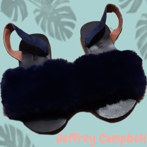 🆕️Jeffrey Campbell Faux Fur Sandals